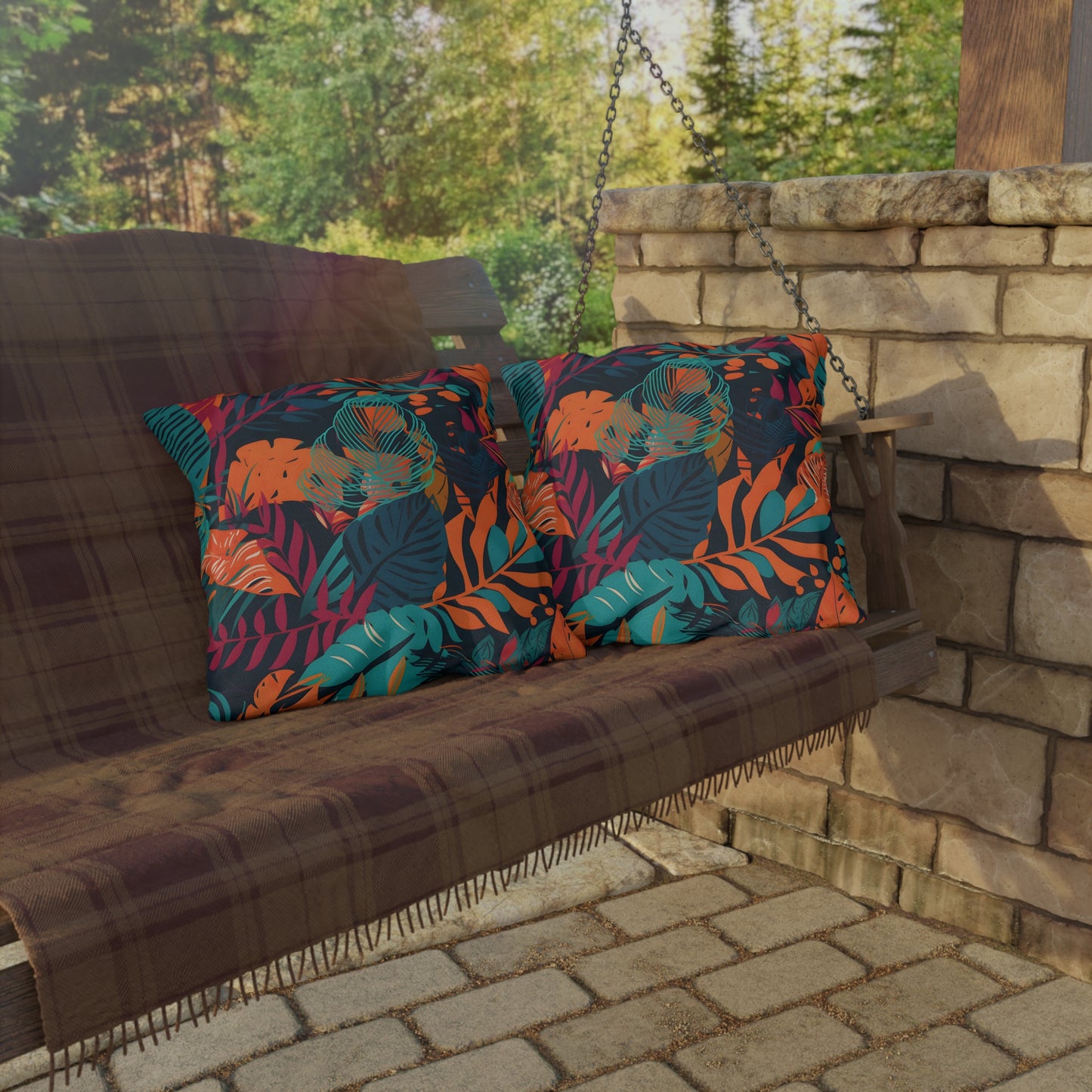 Jungle Print Outdoor Pillows