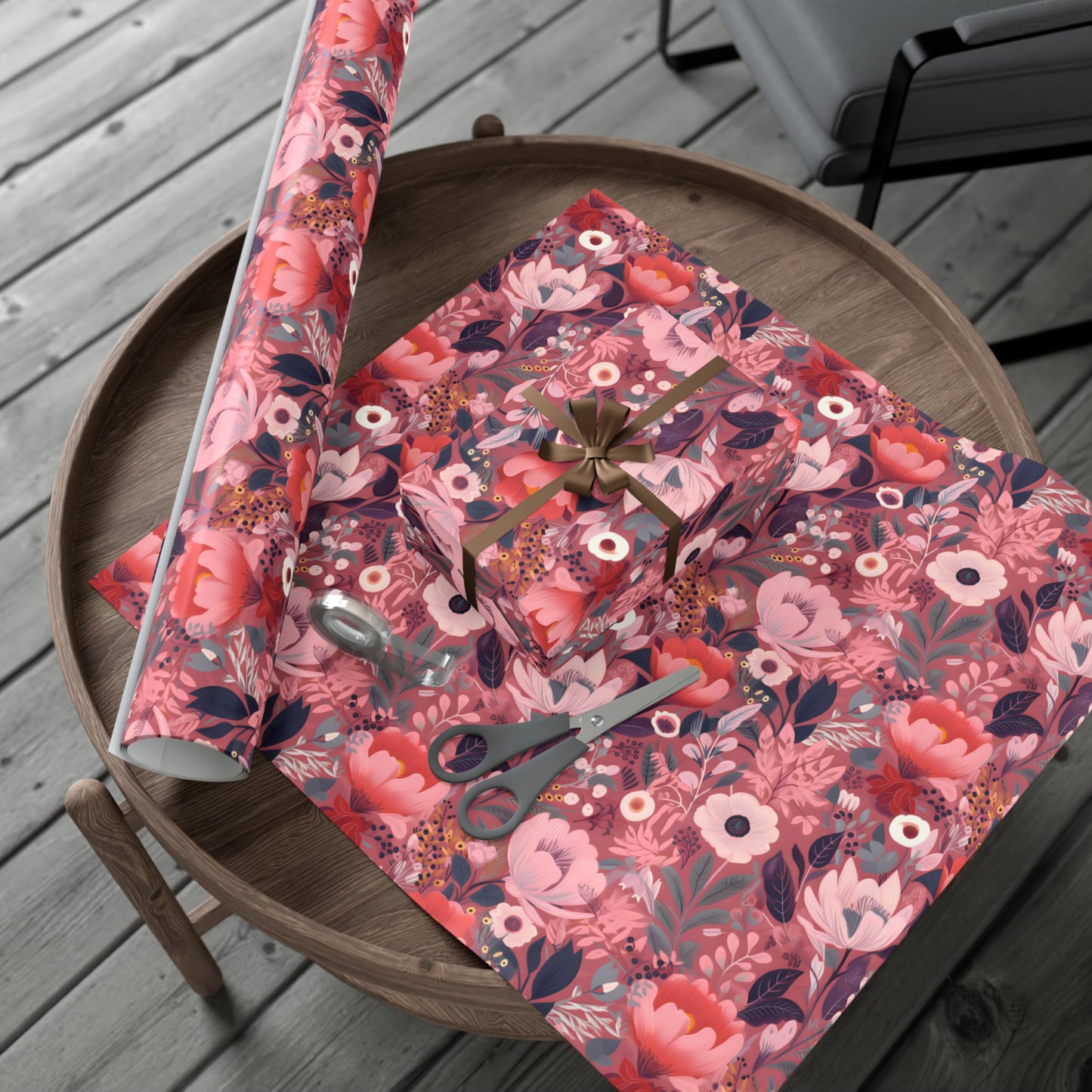 Pink Botanicals Gift Wrapping Paper