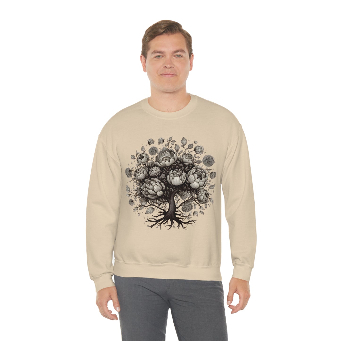 Peony Tree Crewneck Sweatshirt (Unisex)