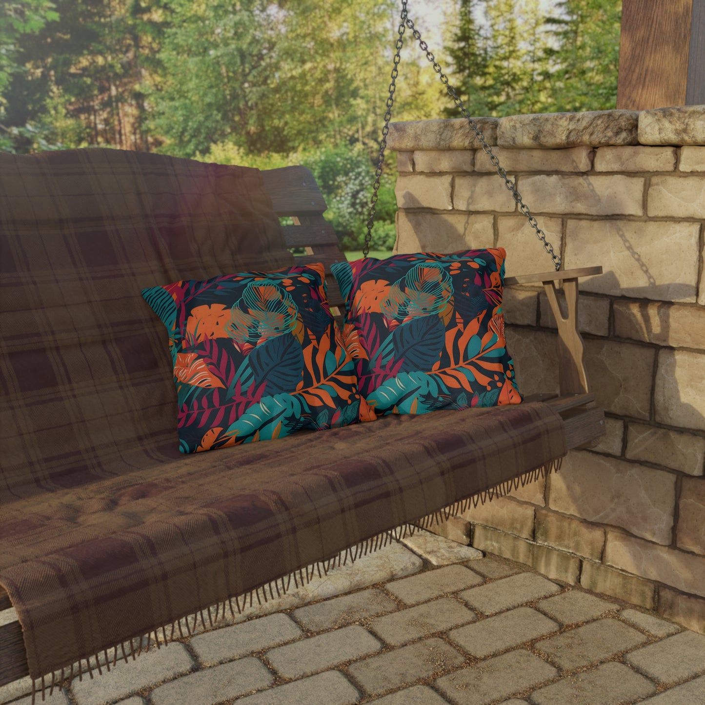 Jungle Print Outdoor Pillows