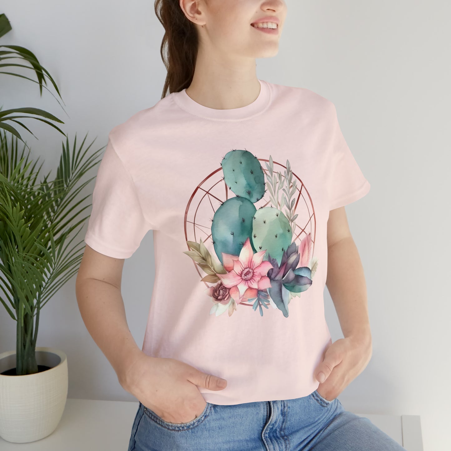 Watercolor Cactus Tee (Unisex)