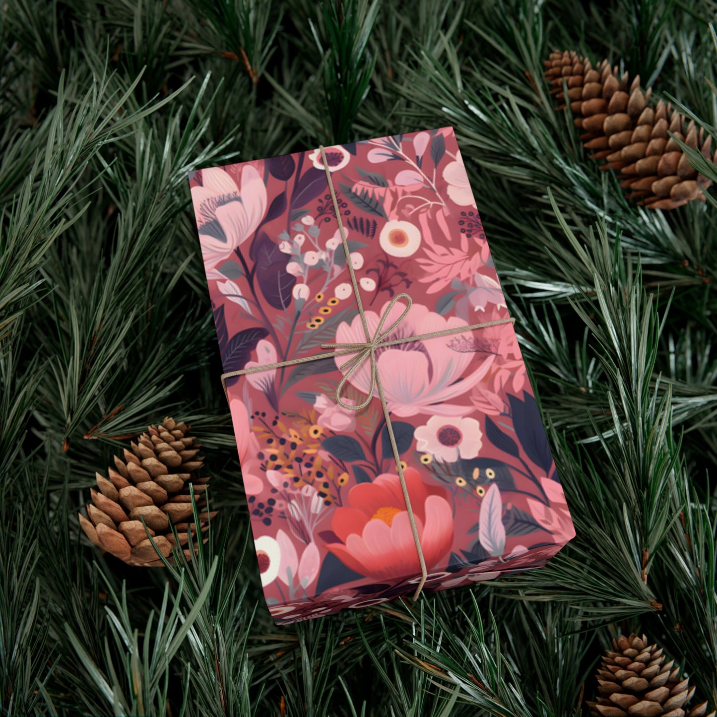 Pink Botanicals Gift Wrapping Paper