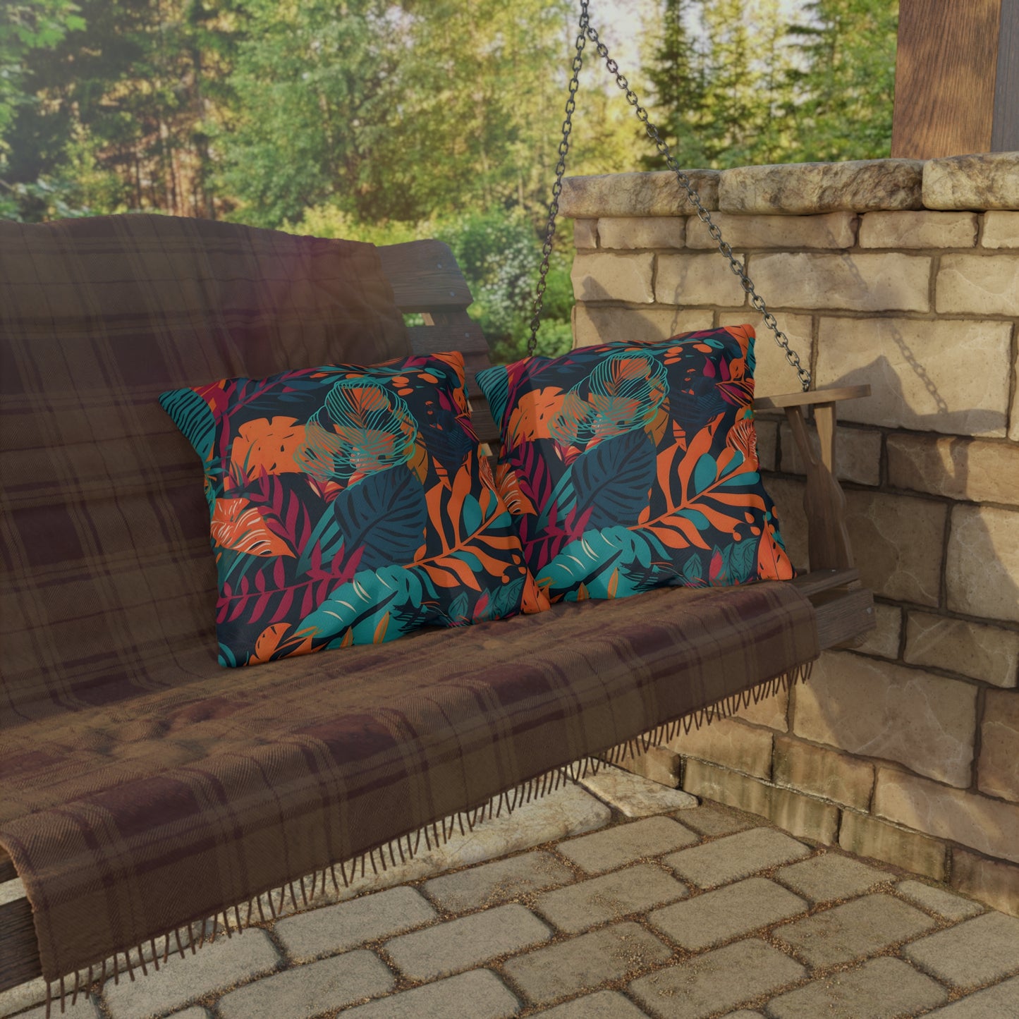 Jungle Print Outdoor Pillows