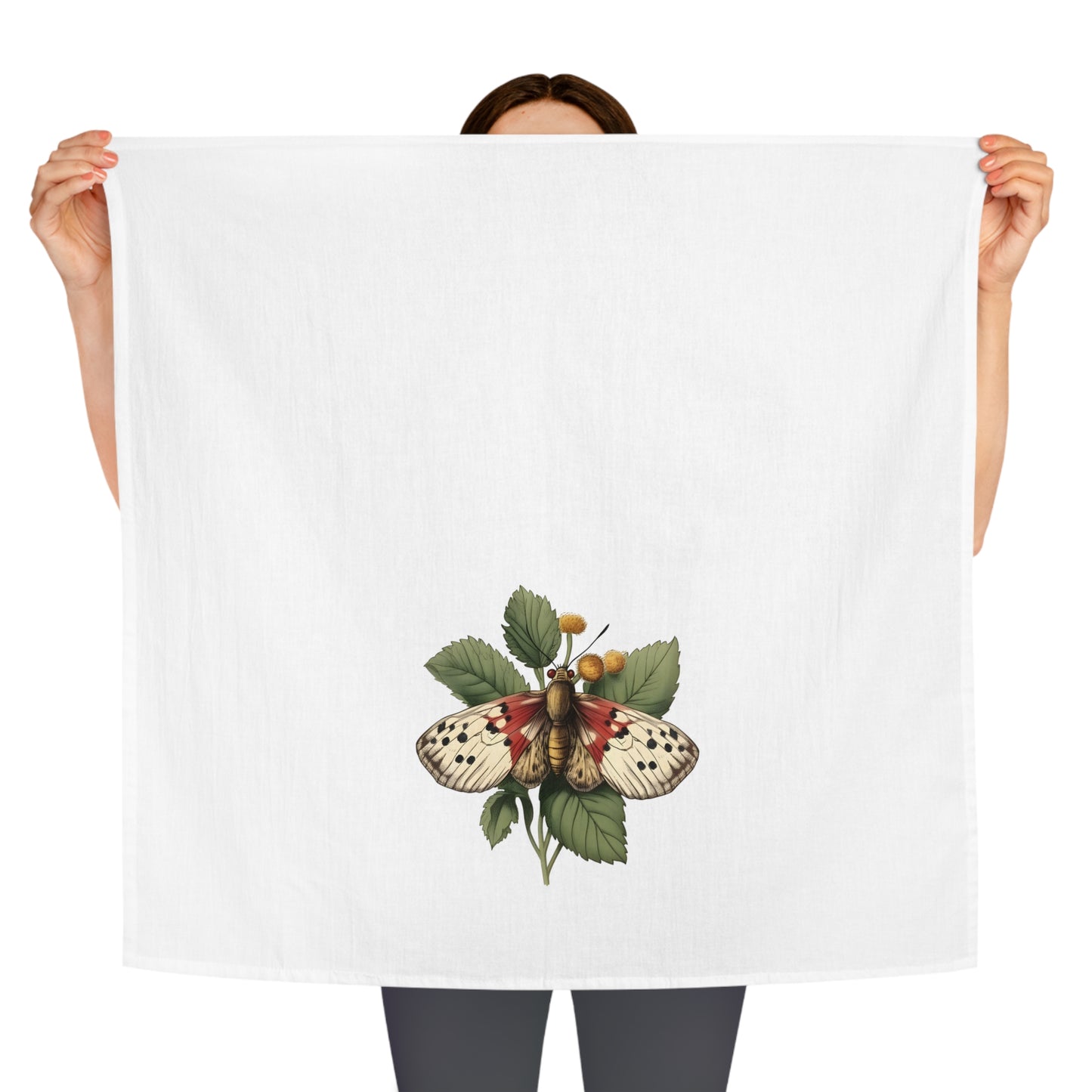 Cottagecore Moth Tea Towel