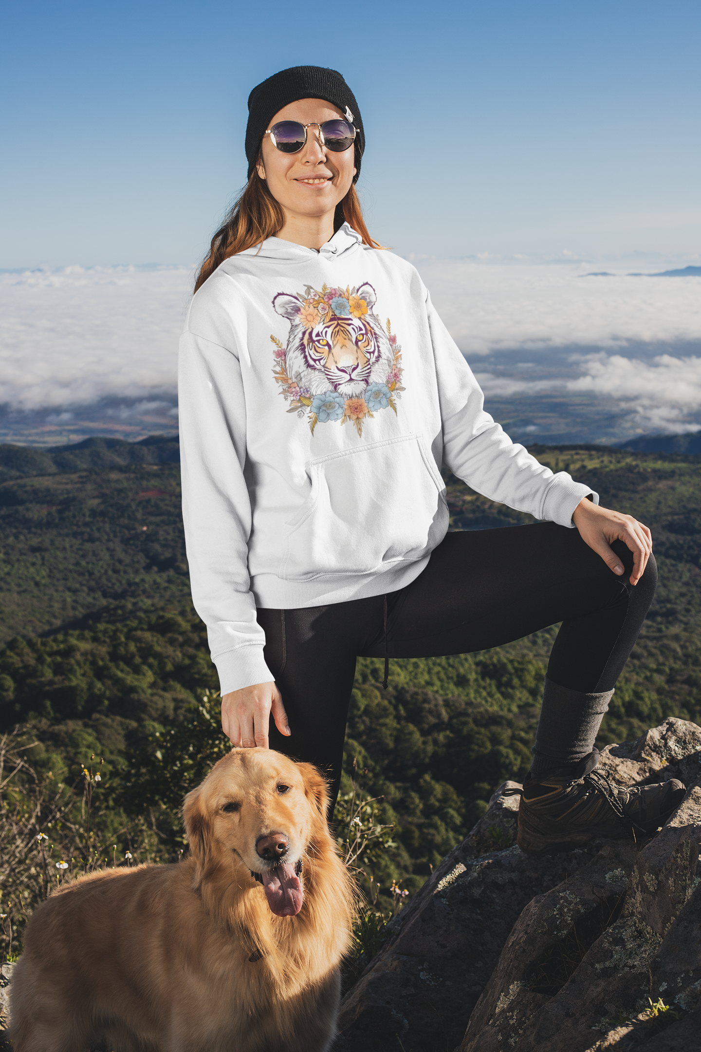 Boho Tiger Hoodie (Unisex)