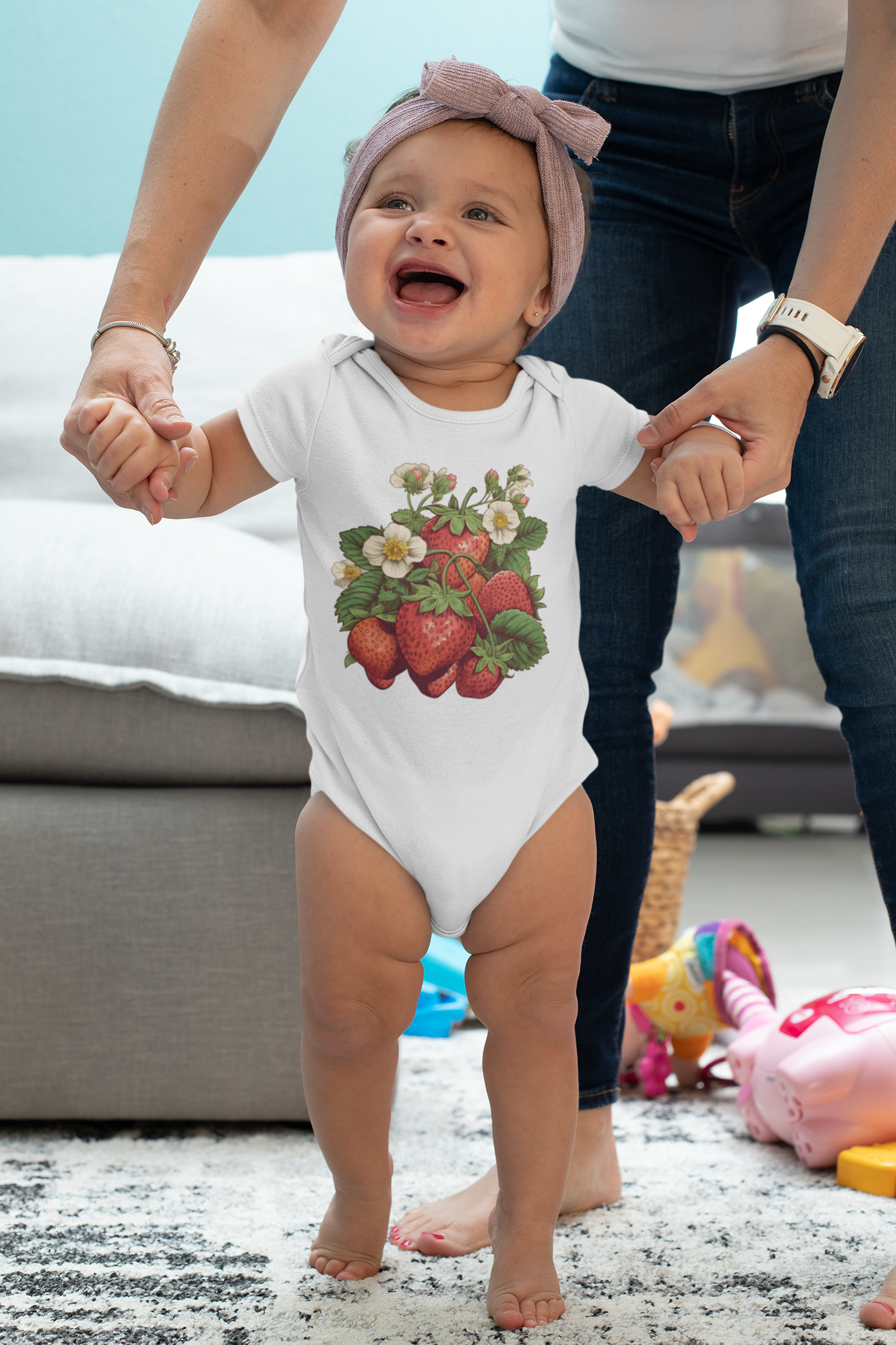 Cottagecore Strawberry Onesie (Infant)