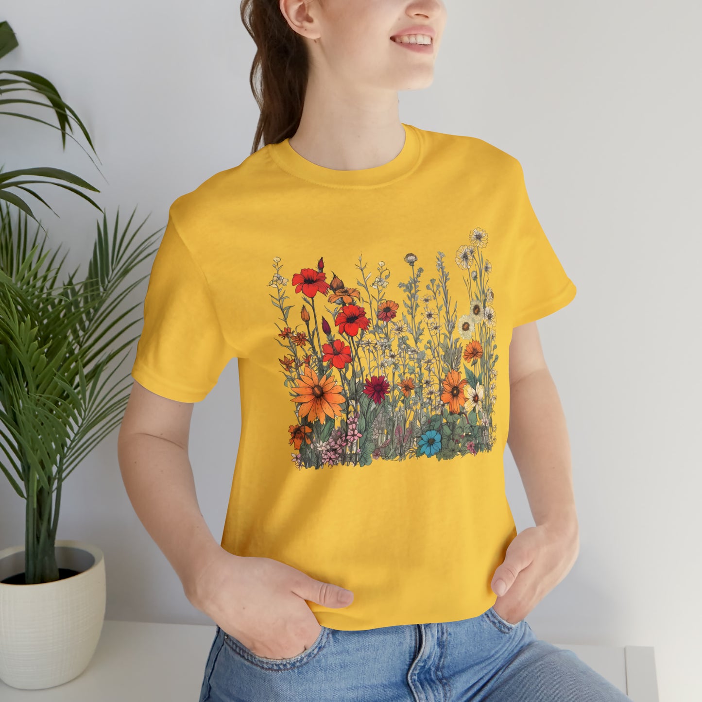 Vintage-Inspired Wildflower Tee (Unisex)