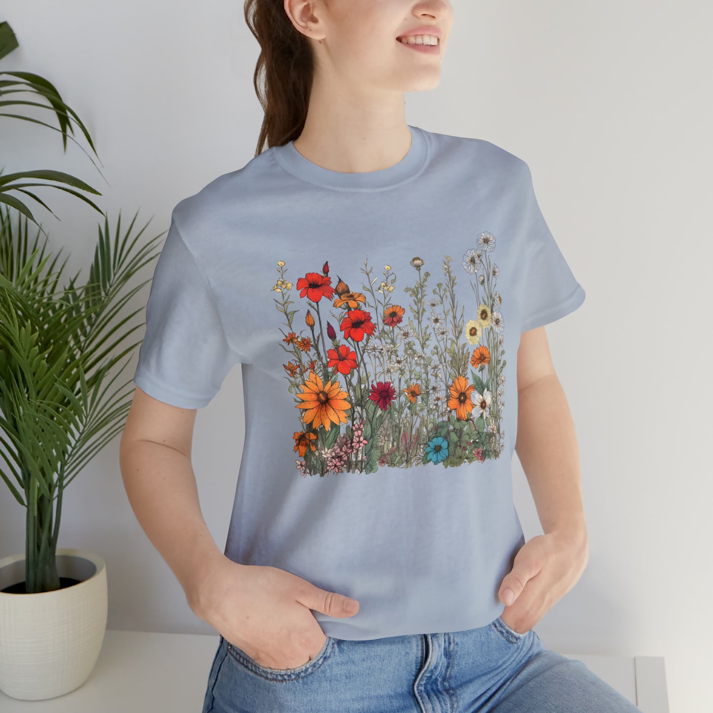 Vintage-Inspired Wildflower Tee (Unisex)