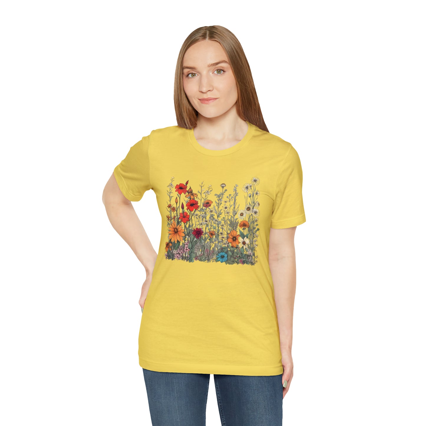 Vintage-Inspired Wildflower Tee (Unisex)