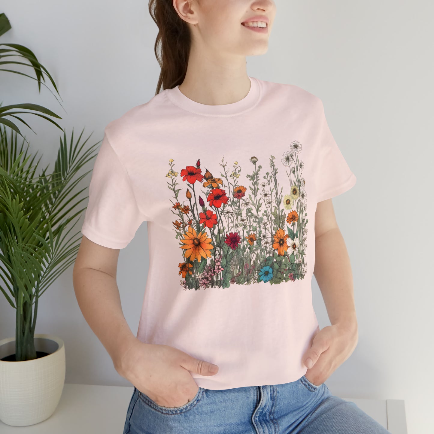 Vintage-Inspired Wildflower Tee (Unisex)