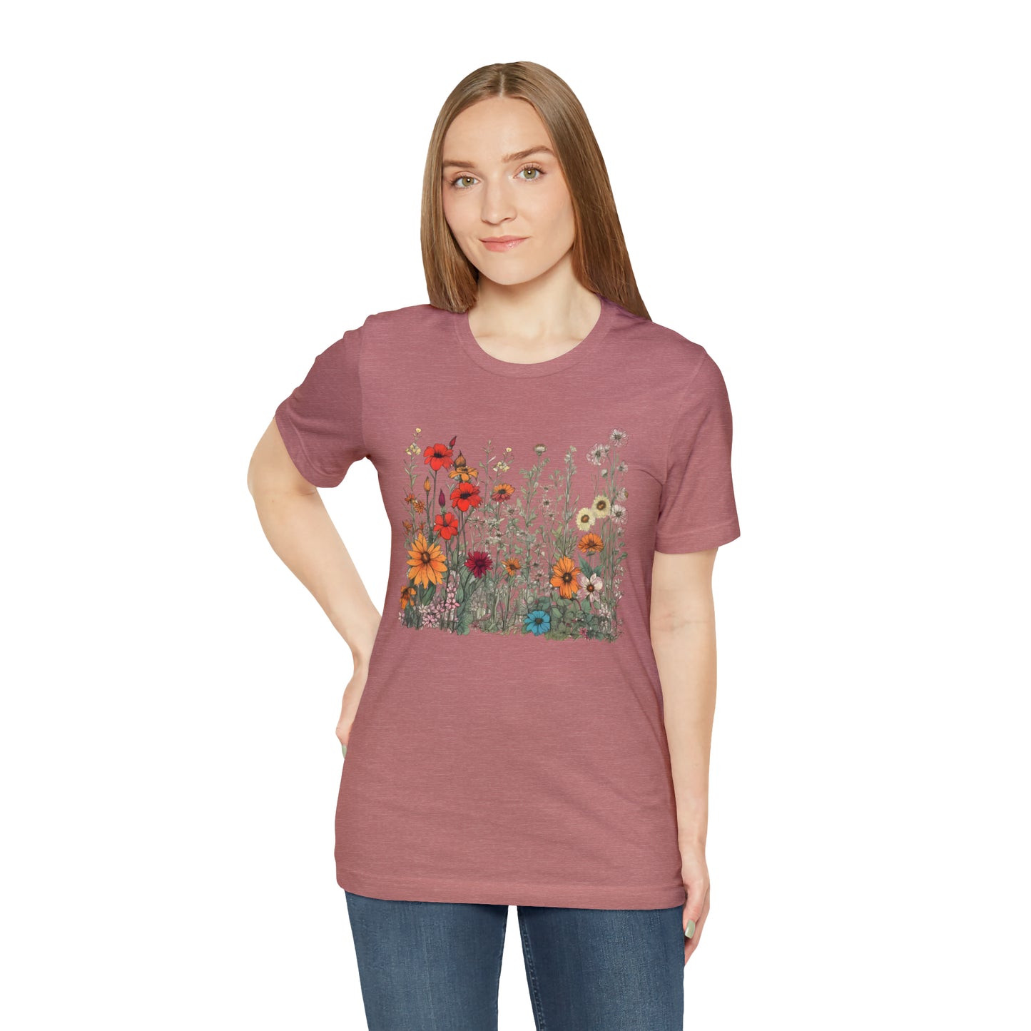 Vintage-Inspired Wildflower Tee (Unisex)