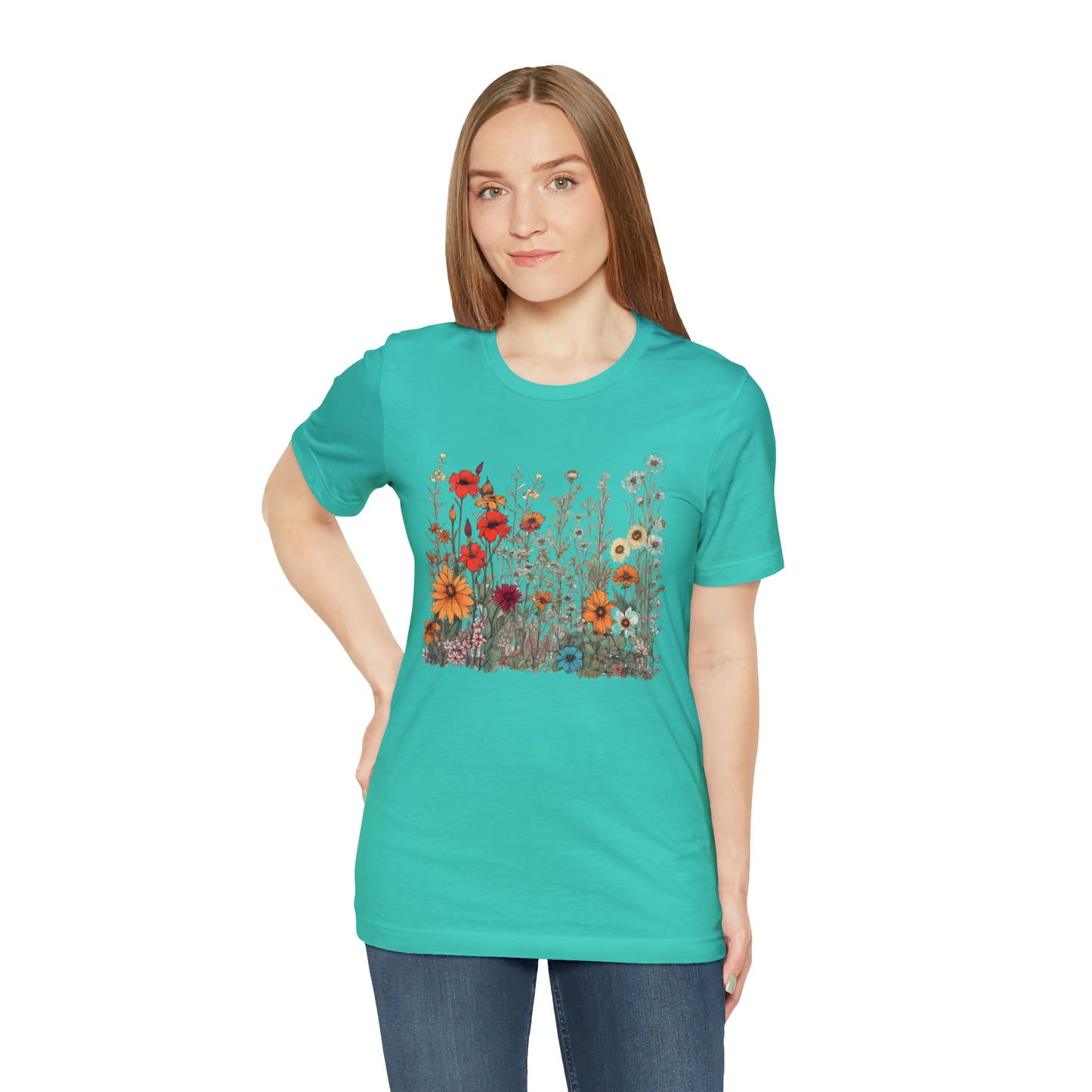 Vintage-Inspired Wildflower Tee (Unisex)