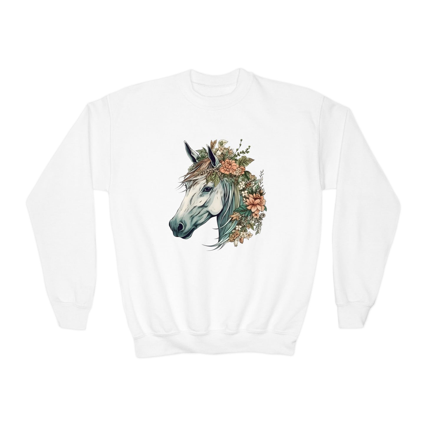 Floral Horse Sweatshirt (Youth)