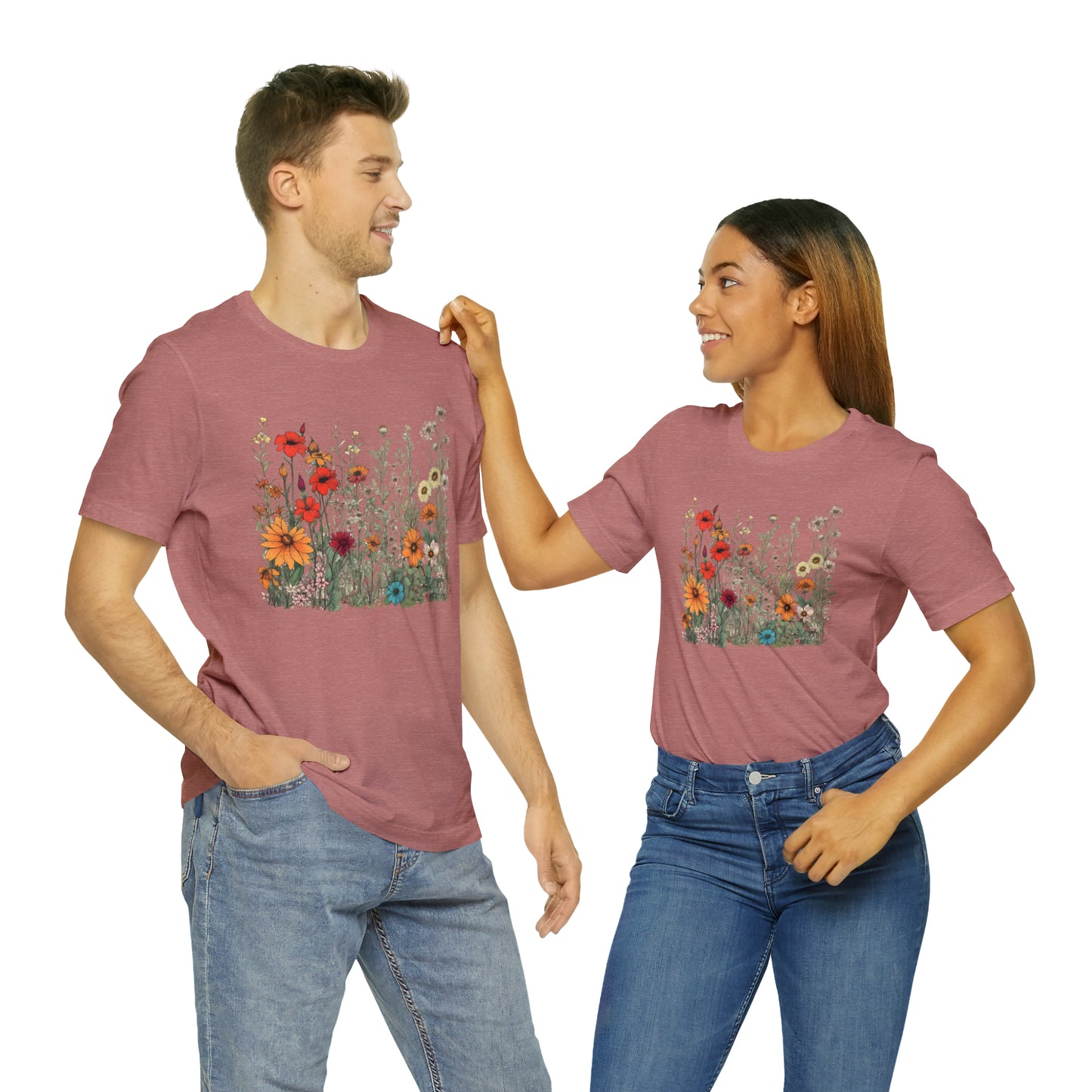 Vintage-Inspired Wildflower Tee (Unisex)