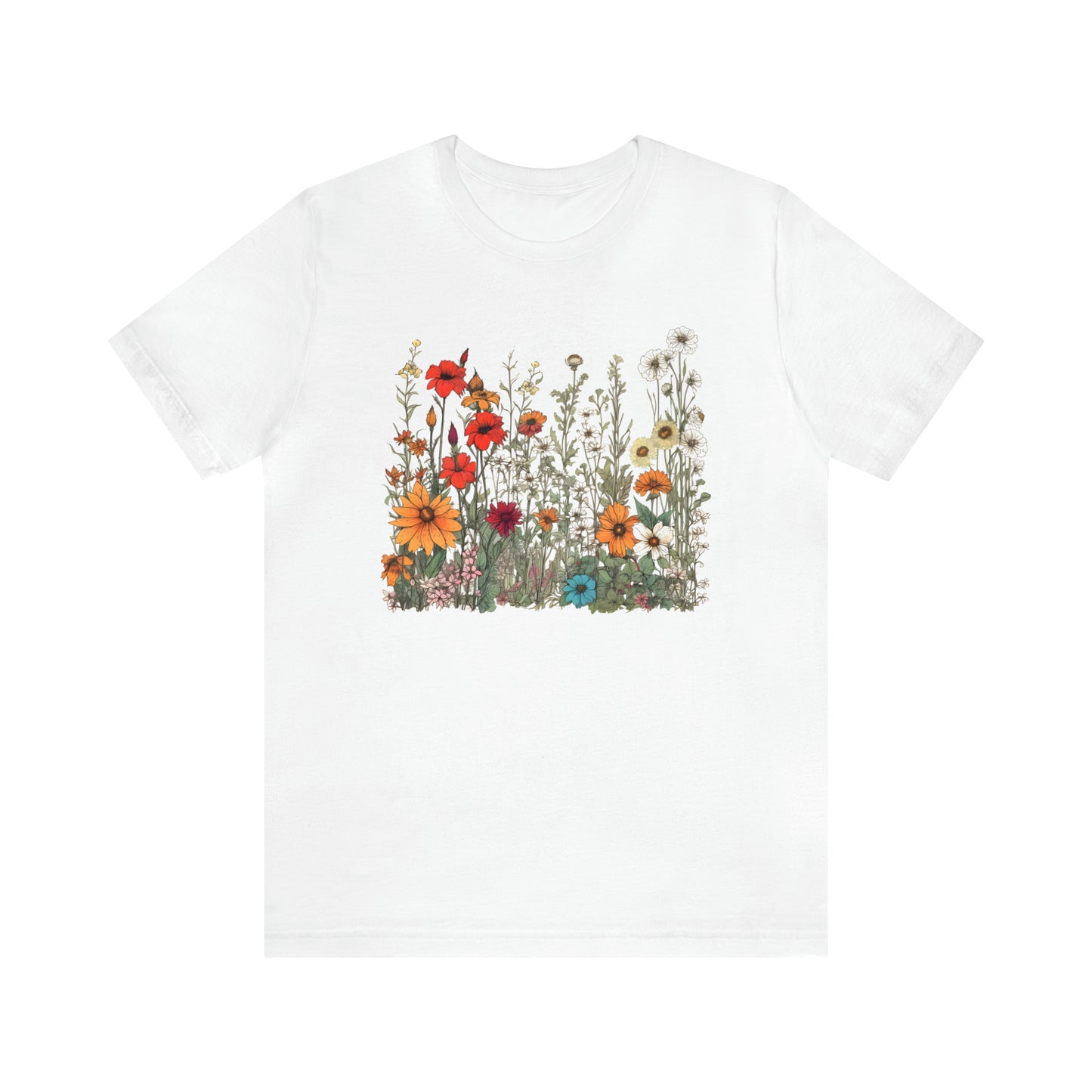 Vintage-Inspired Wildflower Tee (Unisex)