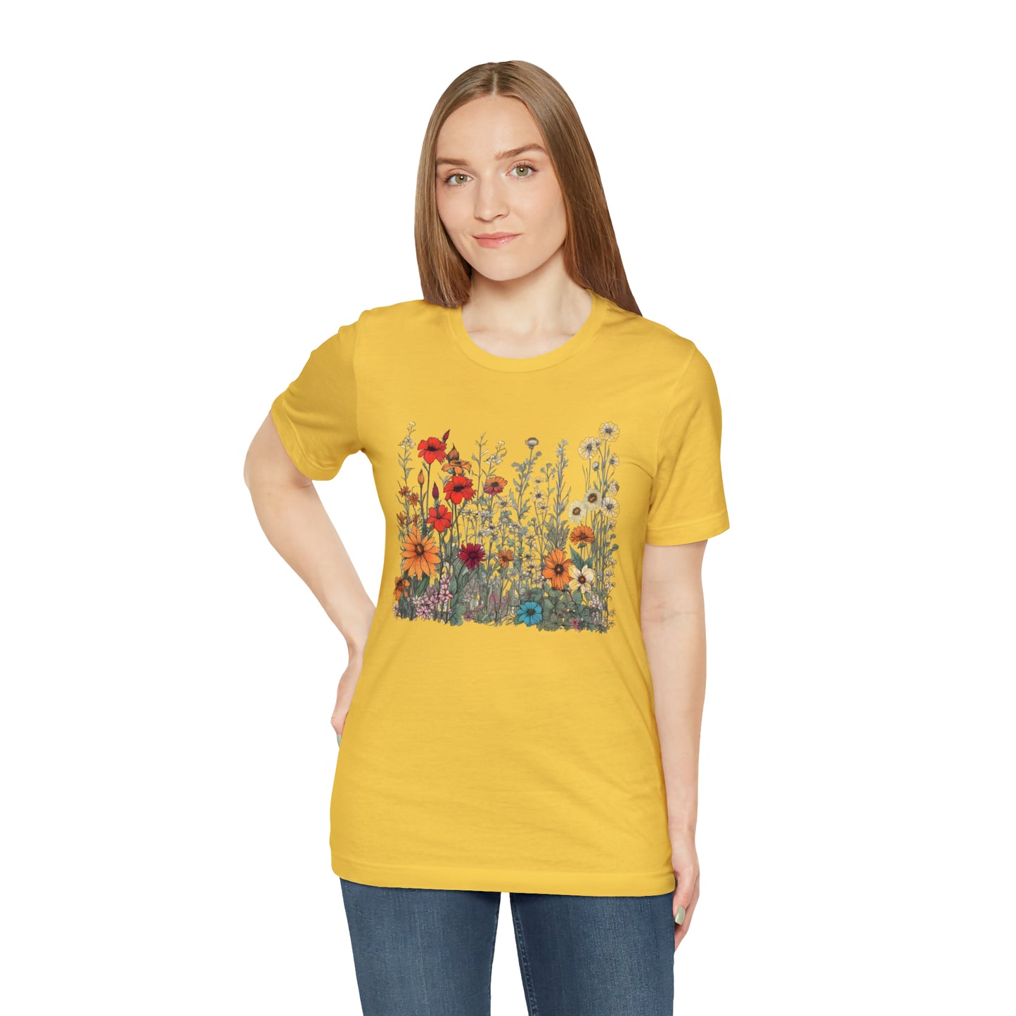 Vintage-Inspired Wildflower Tee (Unisex)