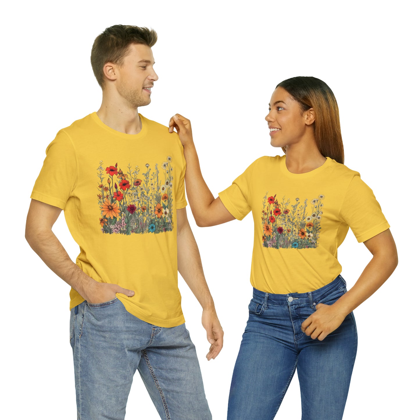 Vintage-Inspired Wildflower Tee (Unisex)