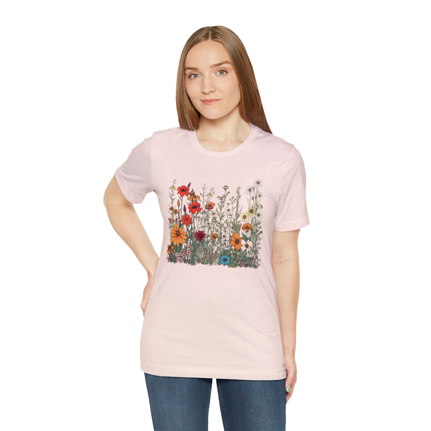 Vintage-Inspired Wildflower Tee (Unisex)
