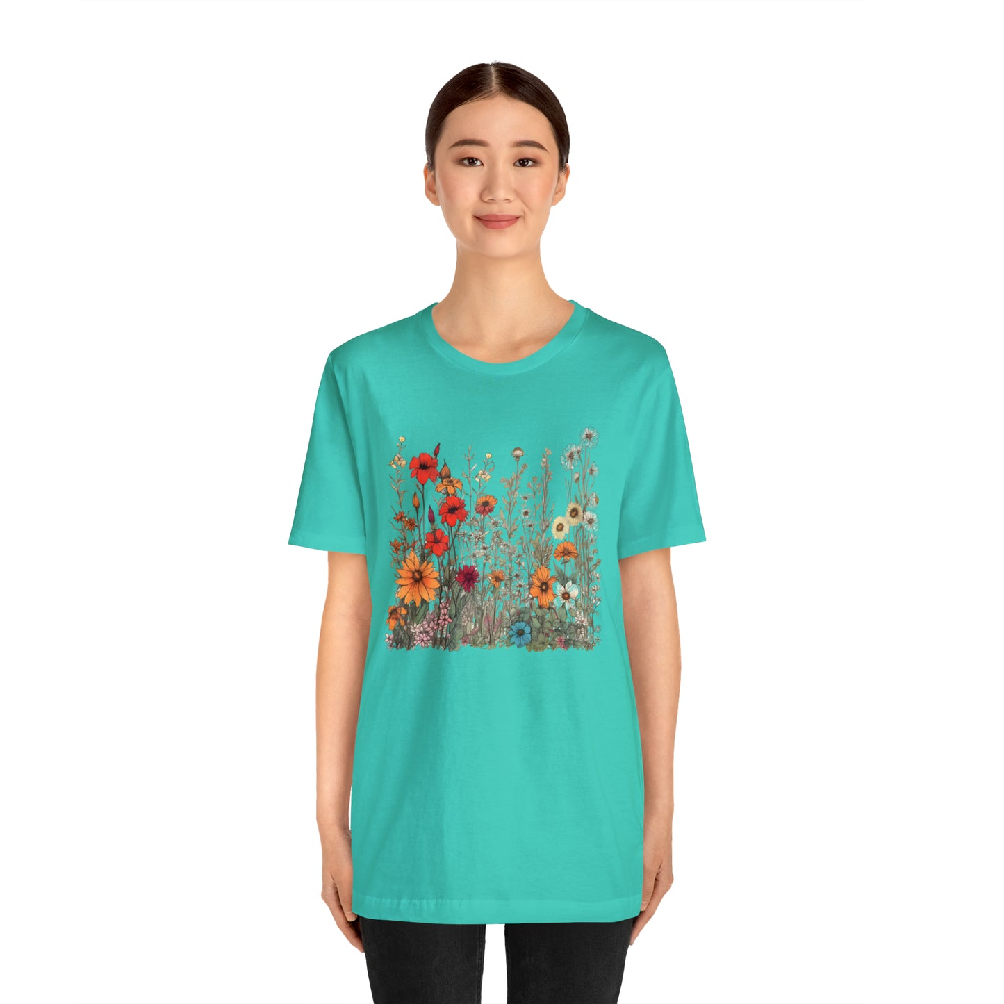 Vintage-Inspired Wildflower Tee (Unisex)