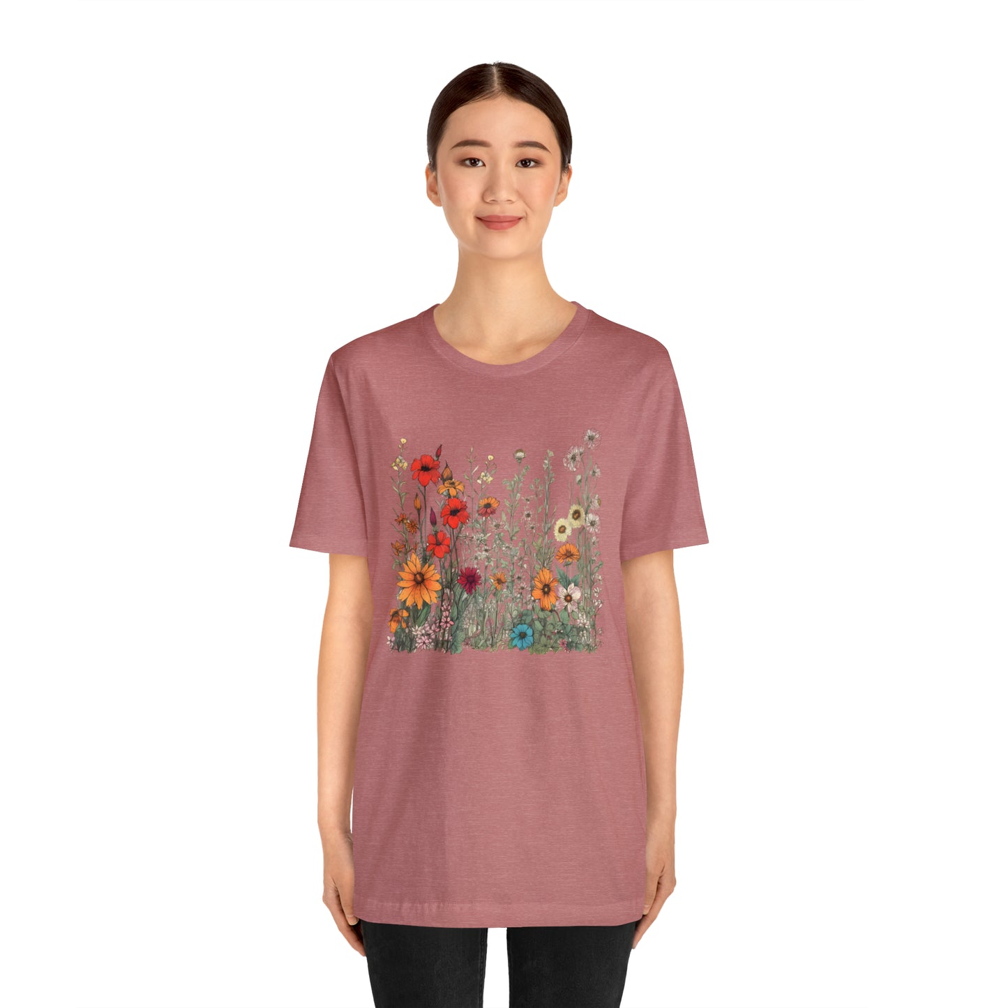 Vintage-Inspired Wildflower Tee (Unisex)