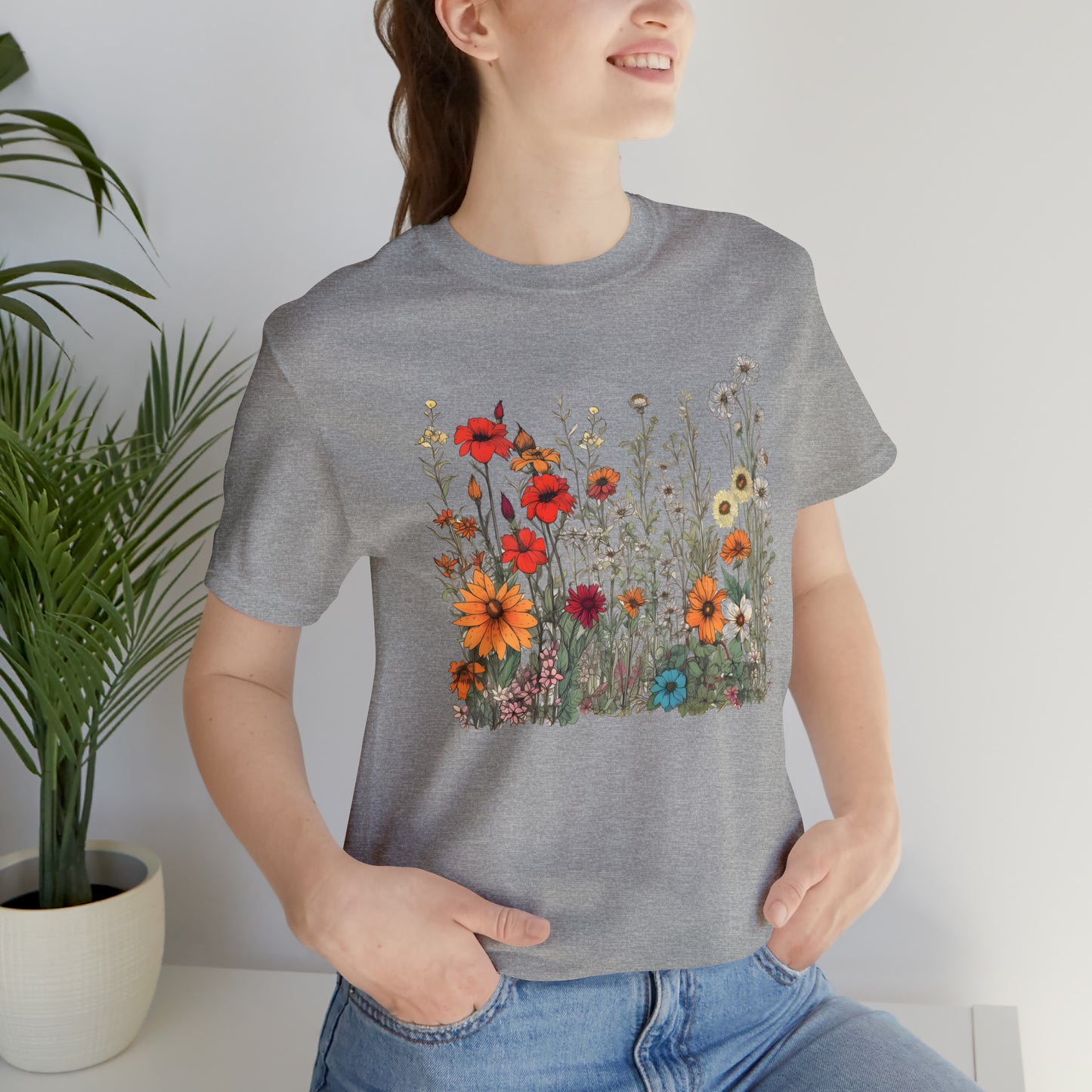 Vintage-Inspired Wildflower Tee (Unisex)