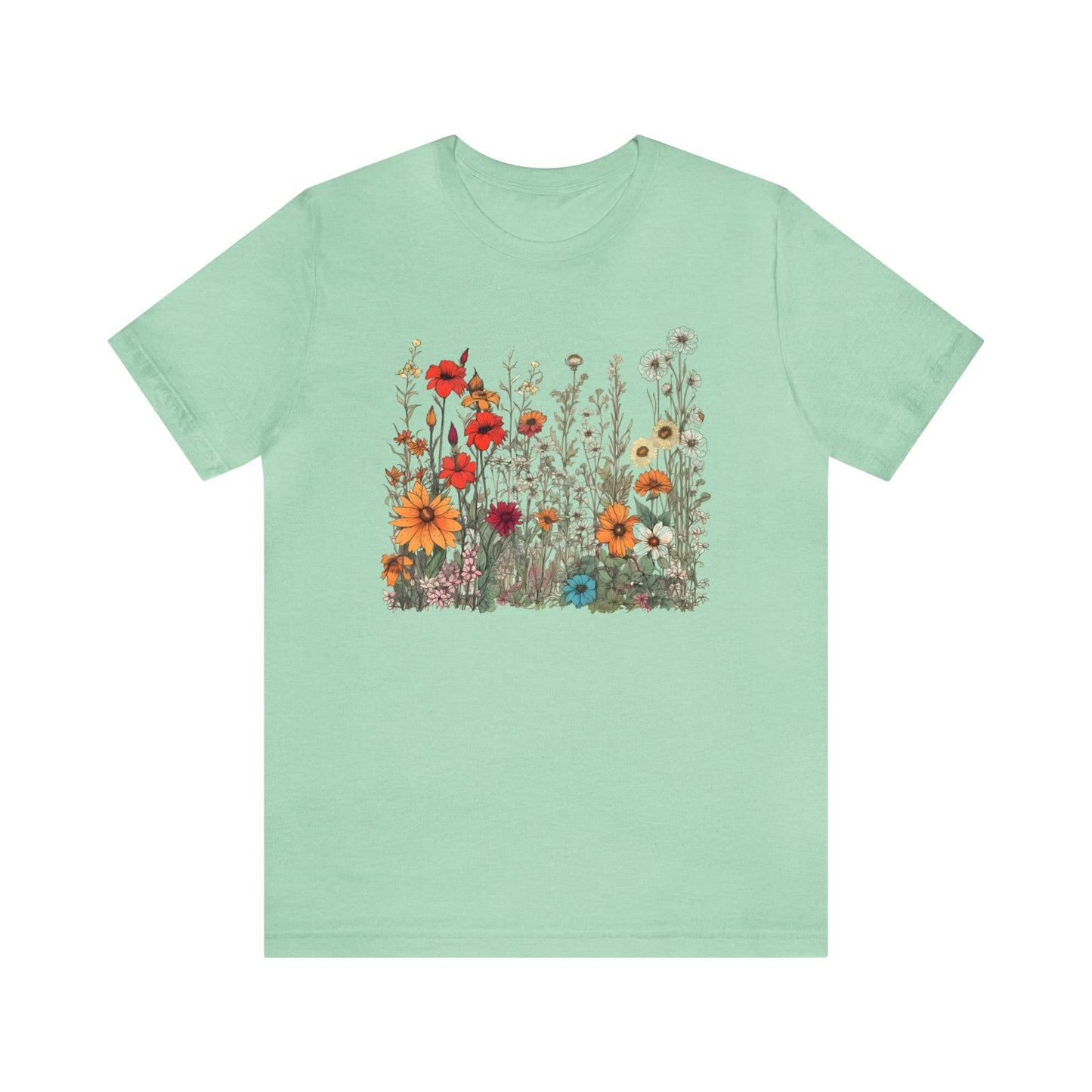 Vintage-Inspired Wildflower Tee (Unisex)