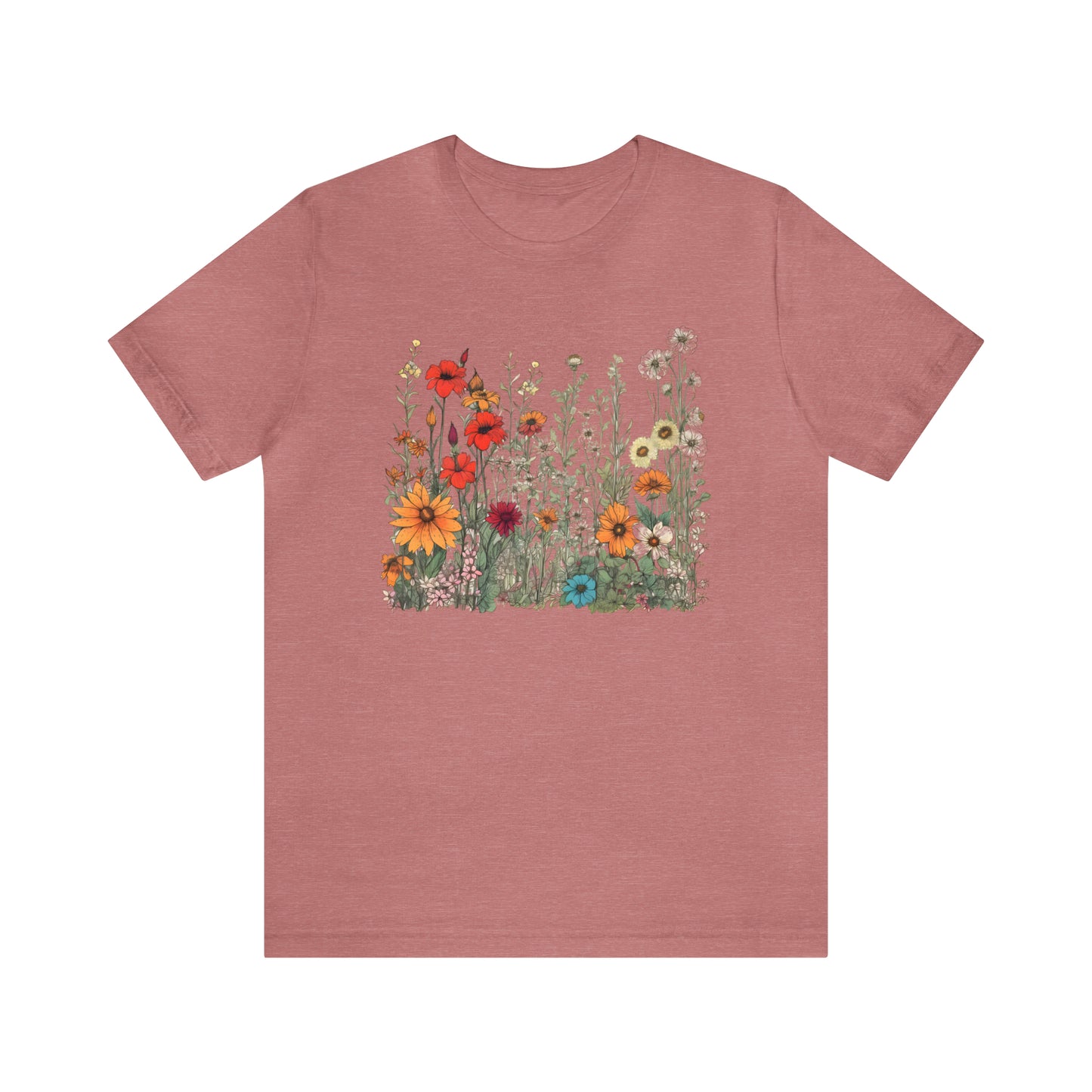 Vintage-Inspired Wildflower Tee (Unisex)