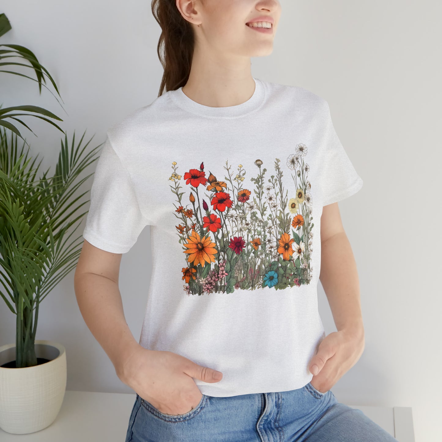 Vintage-Inspired Wildflower Tee (Unisex)