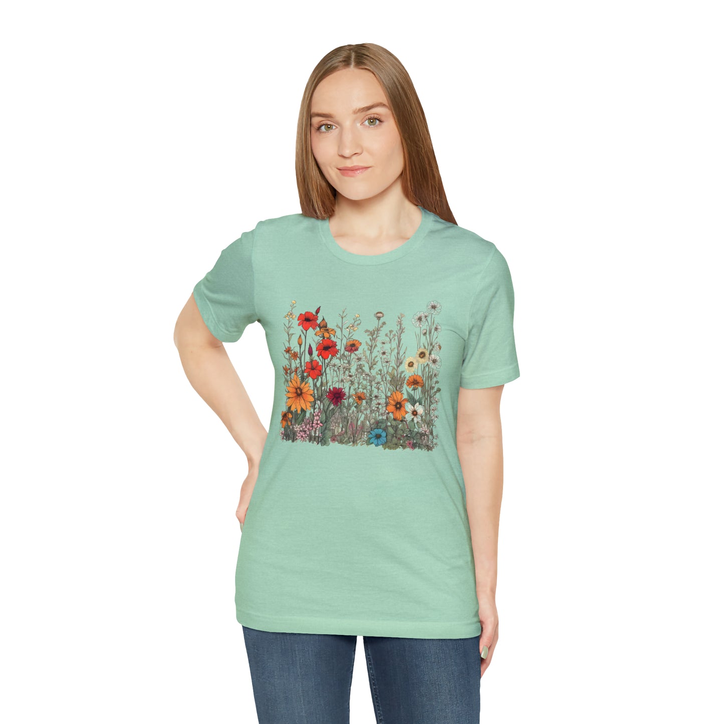 Vintage-Inspired Wildflower Tee (Unisex)
