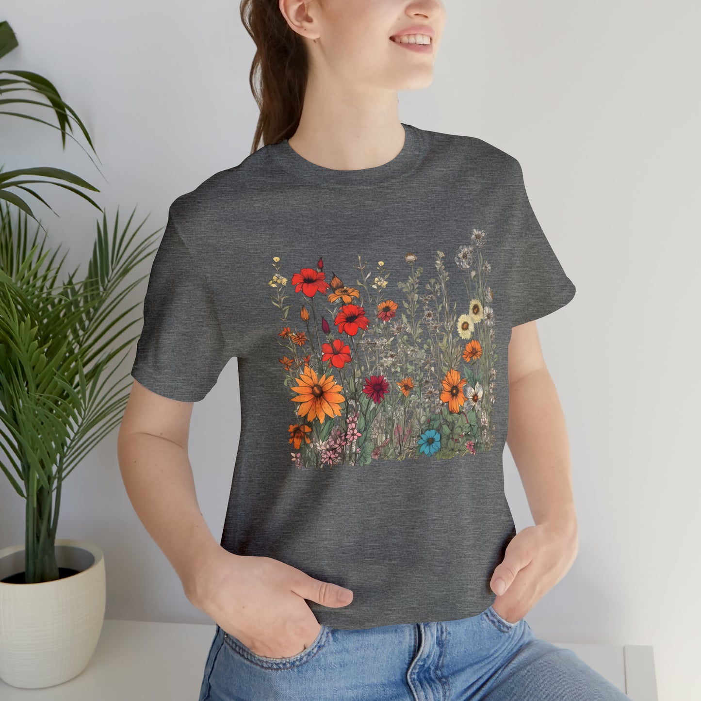 Vintage-Inspired Wildflower Tee (Unisex)