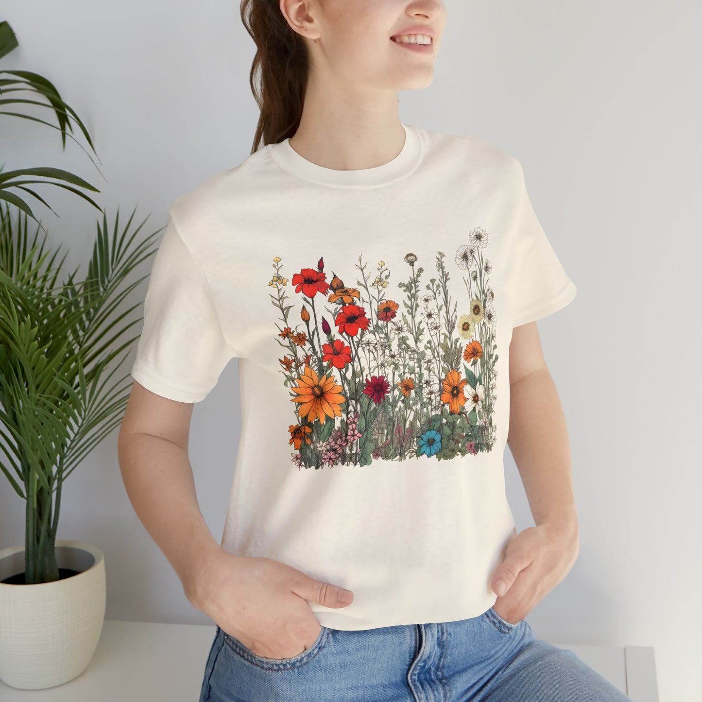 Vintage-Inspired Wildflower Tee (Unisex)