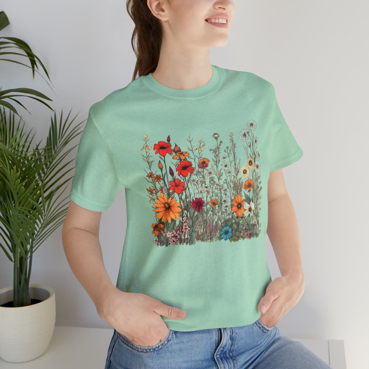 Vintage-Inspired Wildflower Tee (Unisex)