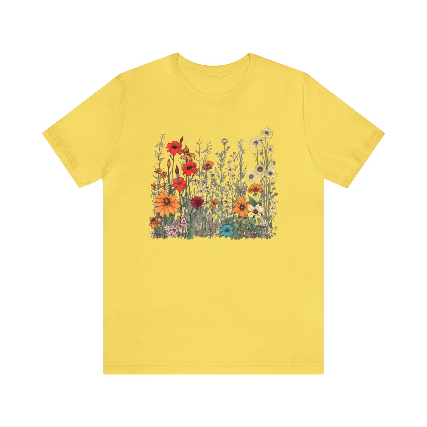 Vintage-Inspired Wildflower Tee (Unisex)