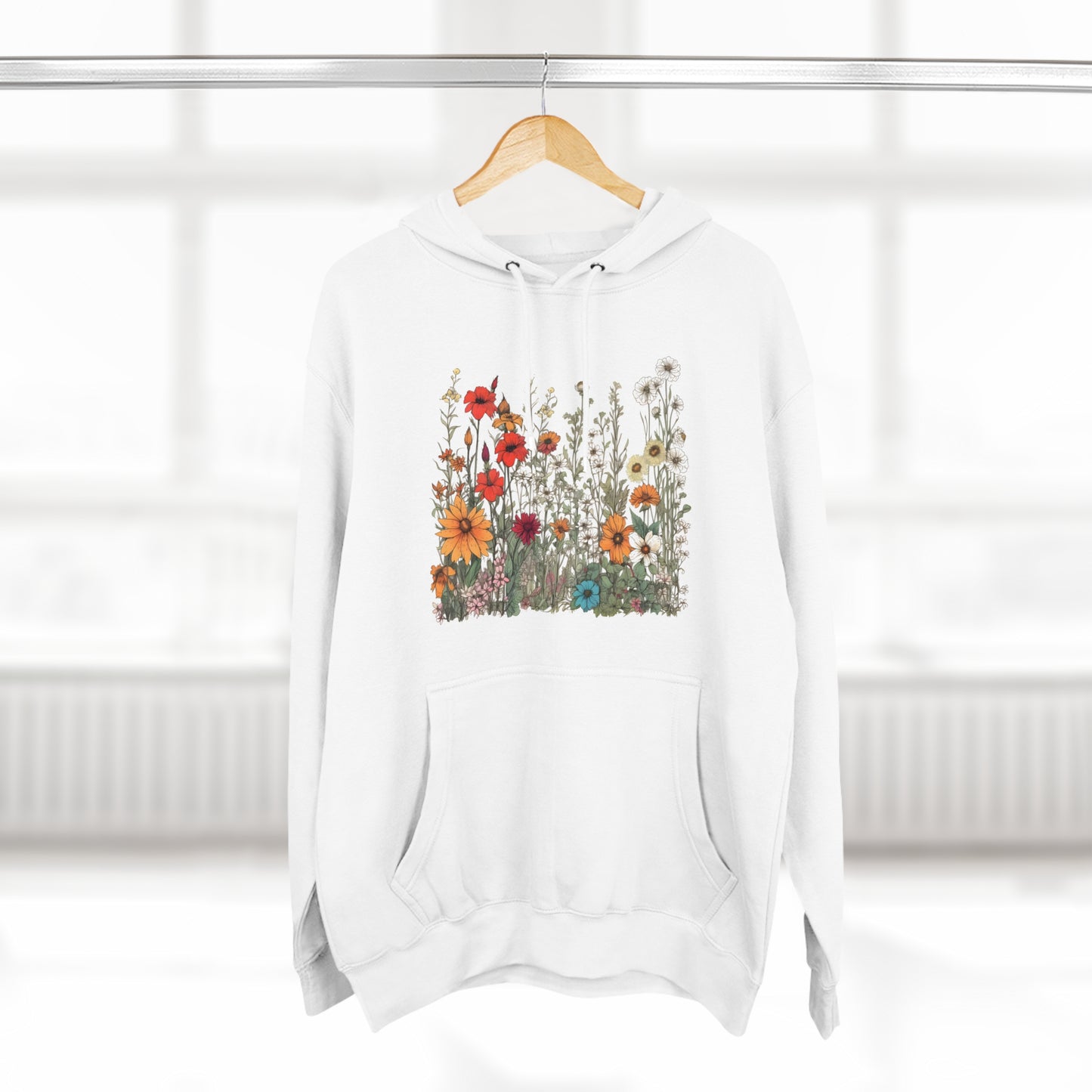 Vintage-Inspired Wildflowers Hoodie (Unisex)