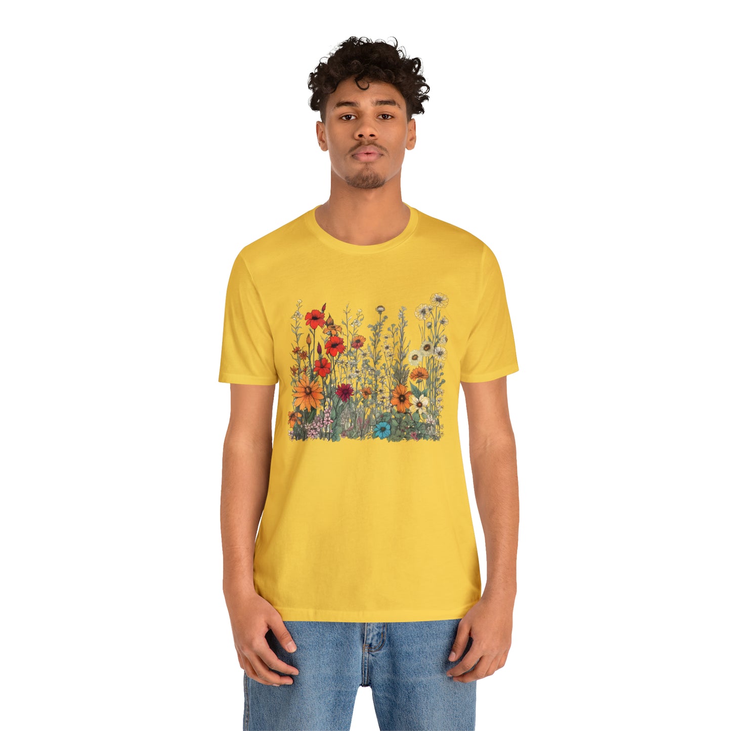 Vintage-Inspired Wildflower Tee (Unisex)