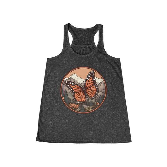 Monarch Butterfly Flowy Racerback Tank (Women's)