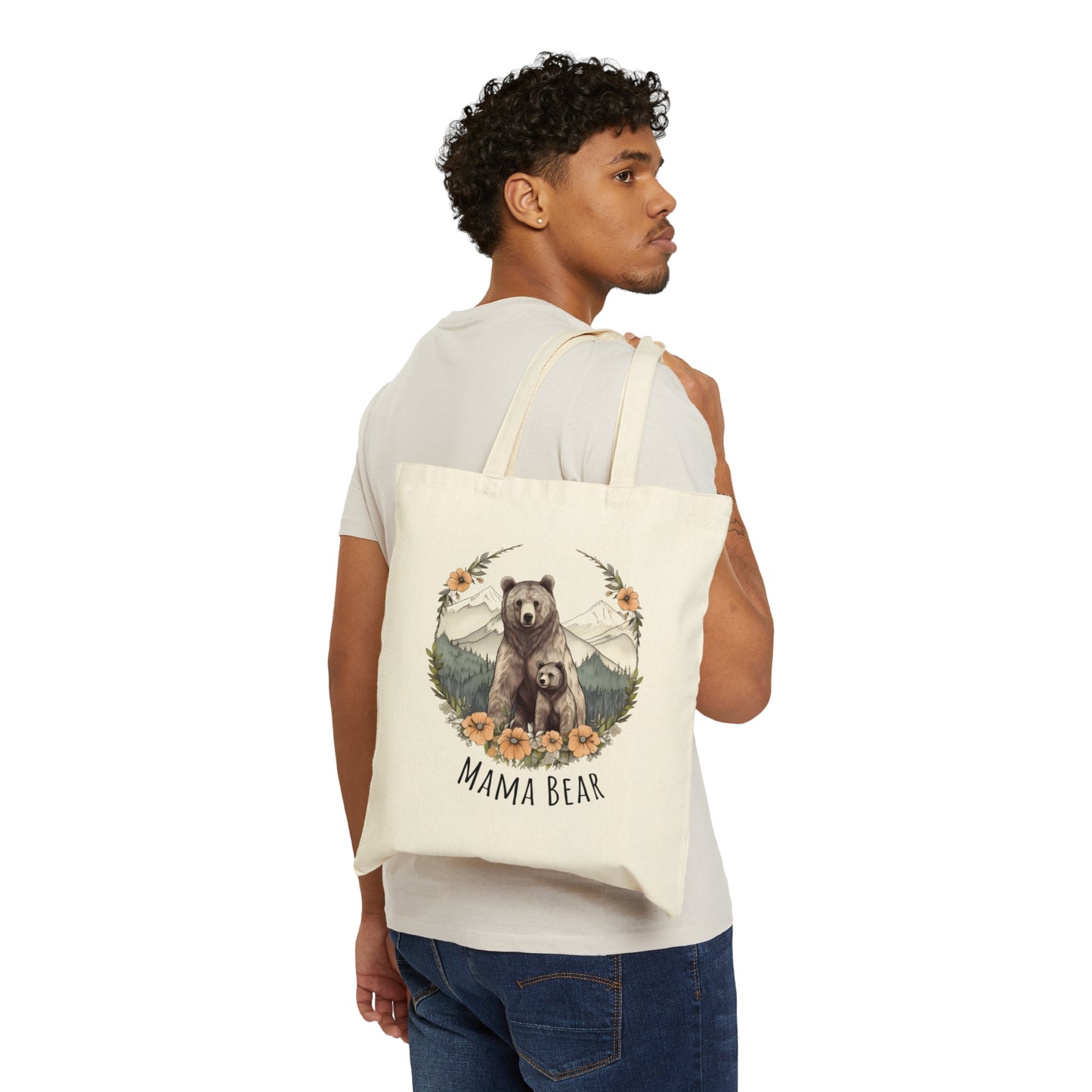 Mama Bear Canvas Tote Bag