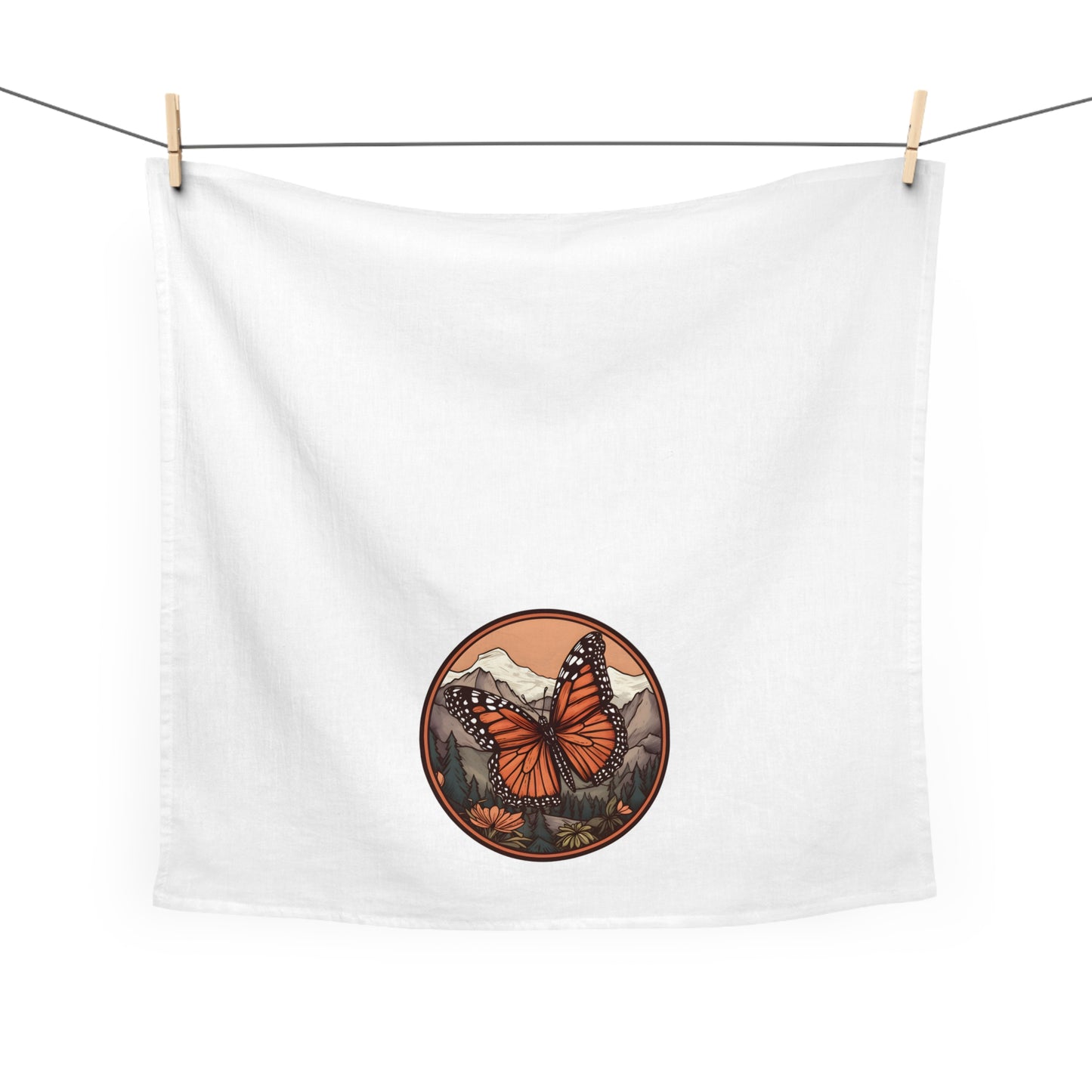 Monarch Butterfly Tea Towel