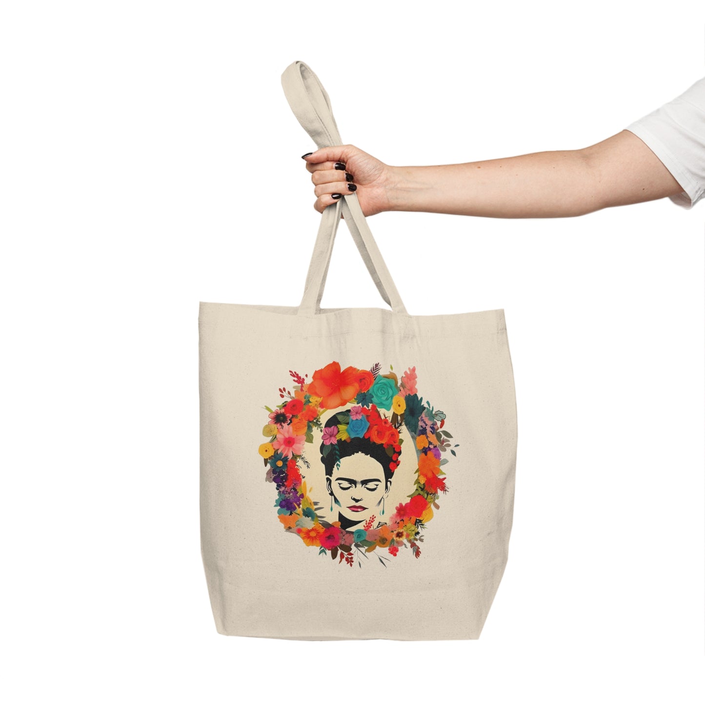 Frida Canvas Shopping Tote