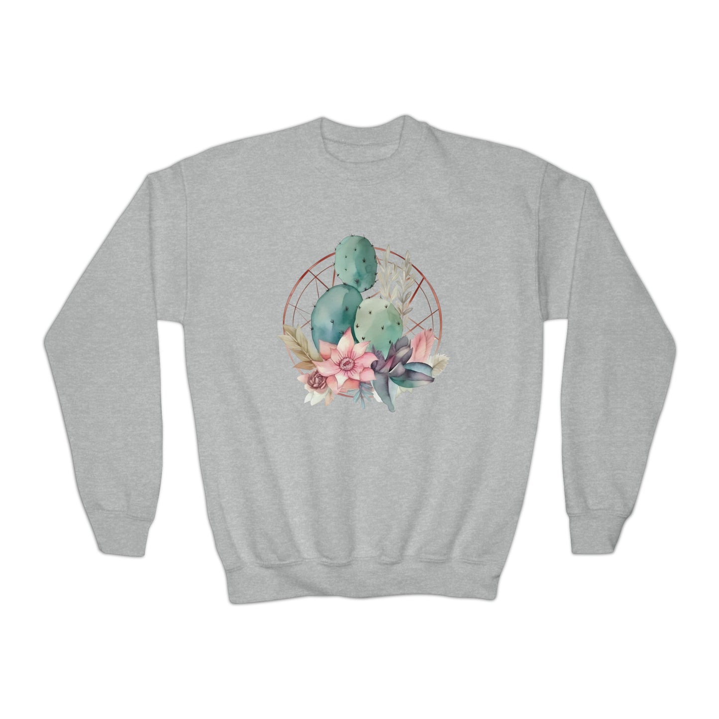 Watercolor Cactus Sweatshirt (Youth)