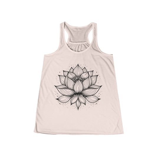 Lotus Flower Flowy Racerback Tank (Women's)