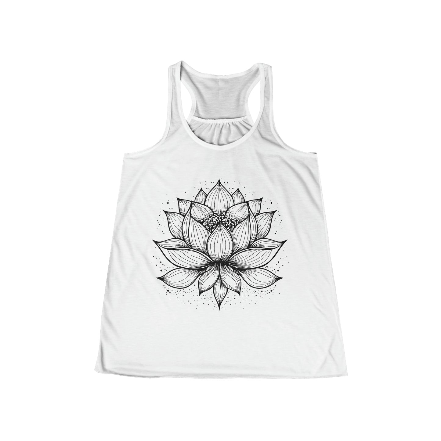 Lotus Flower Flowy Racerback Tank (Women's)