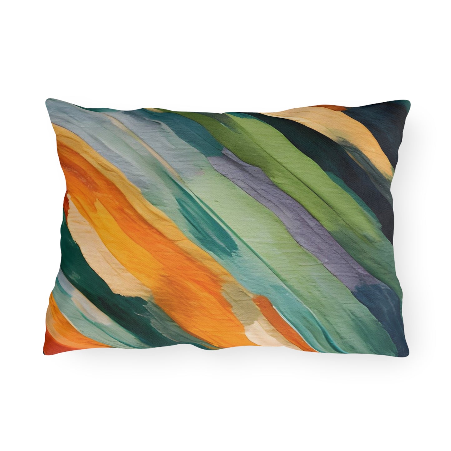 Colorful Brushstrokes Outdoor Pillows