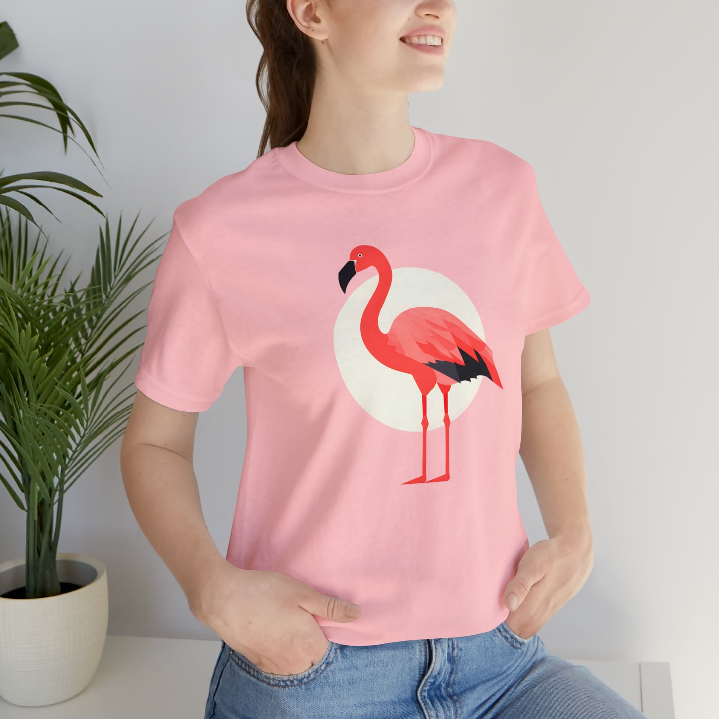 Flamingo and Moon Tee (Unisex)