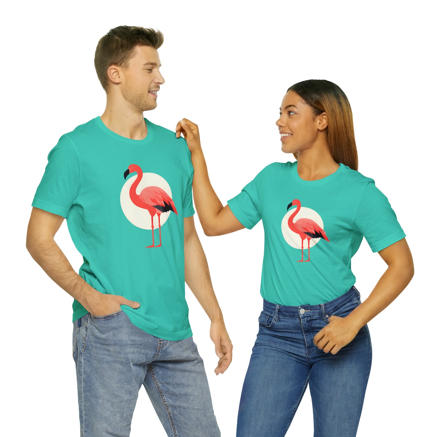 Flamingo and Moon Tee (Unisex)