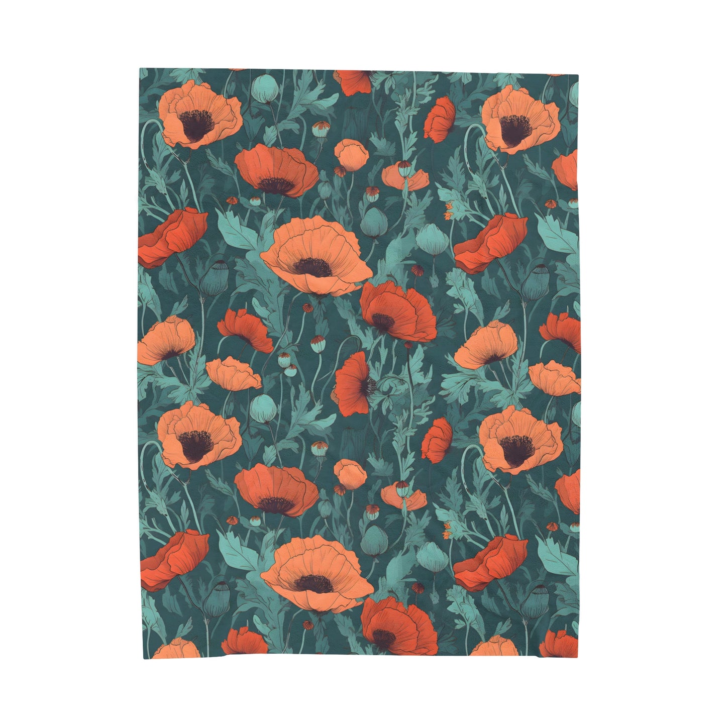 Poppies Plush Blanket