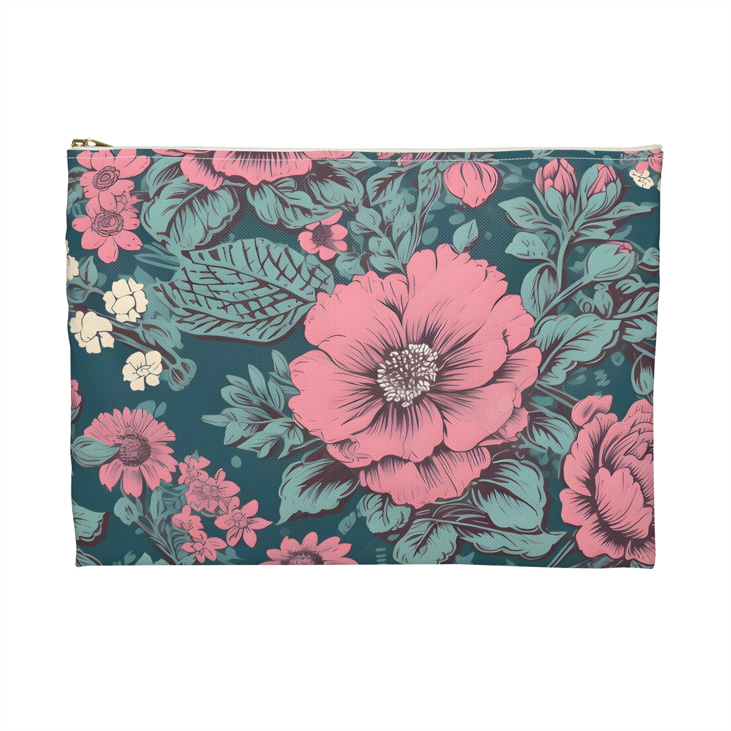 Vintage Inspired Florals Accessory Pouch