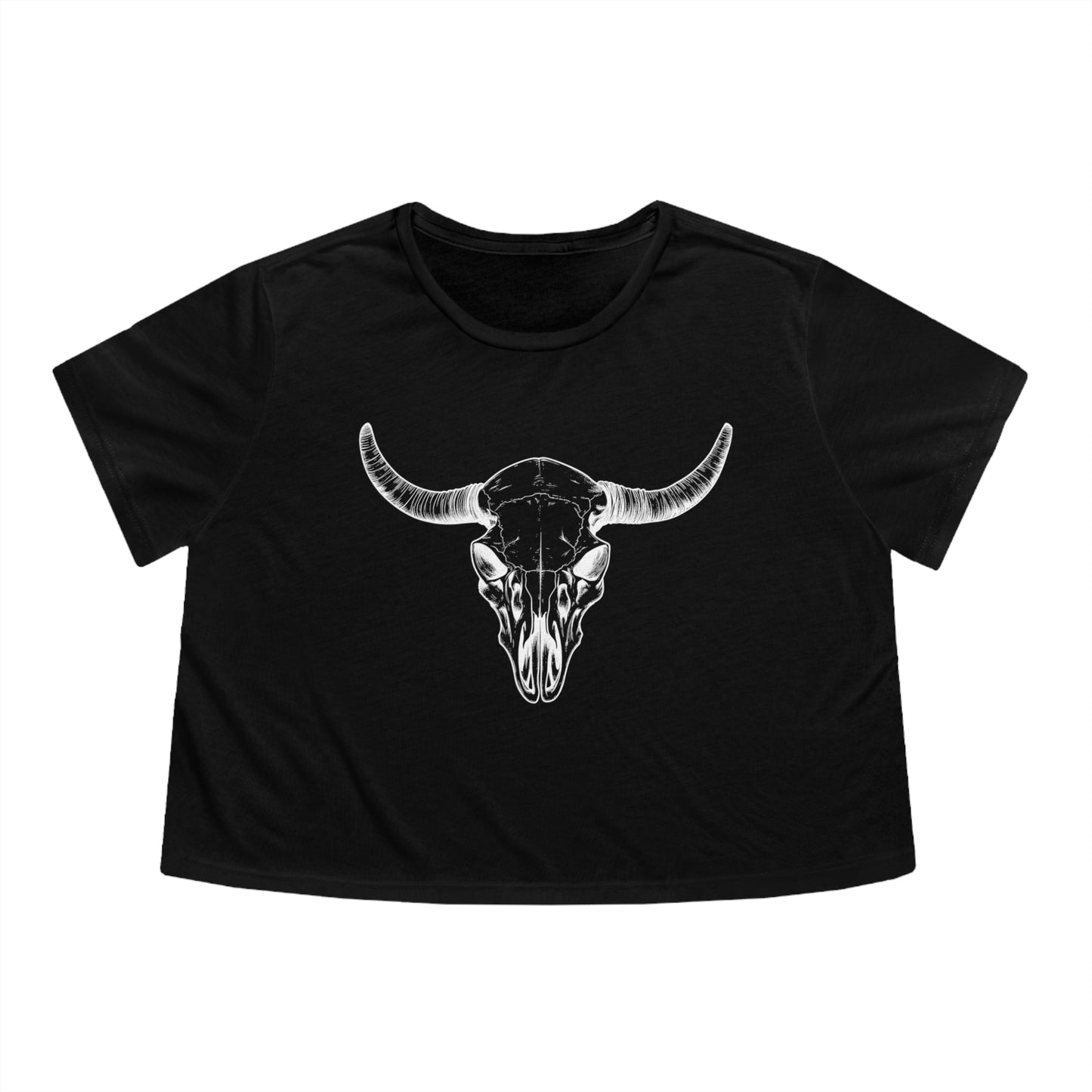 Bull Horns Cropped Tee (Women's)