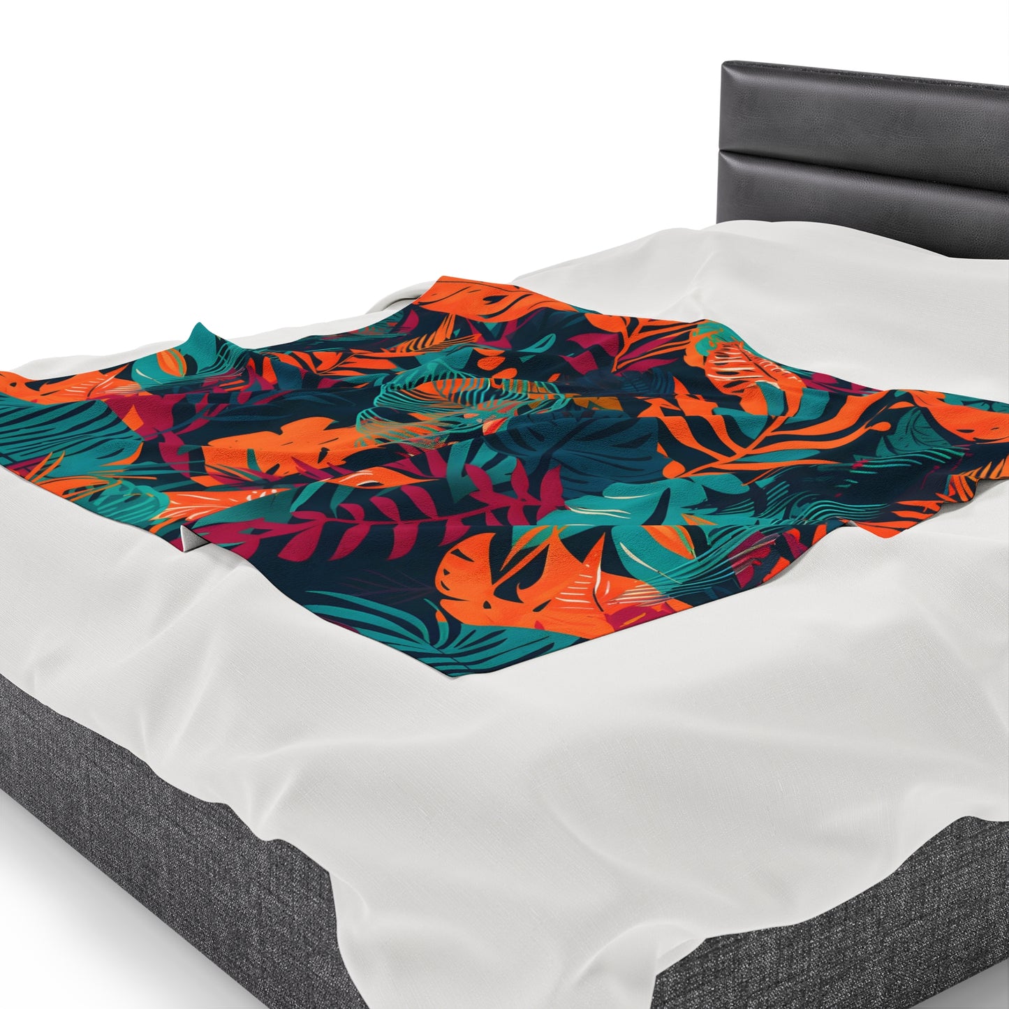 Jungle Print Plush Blanket