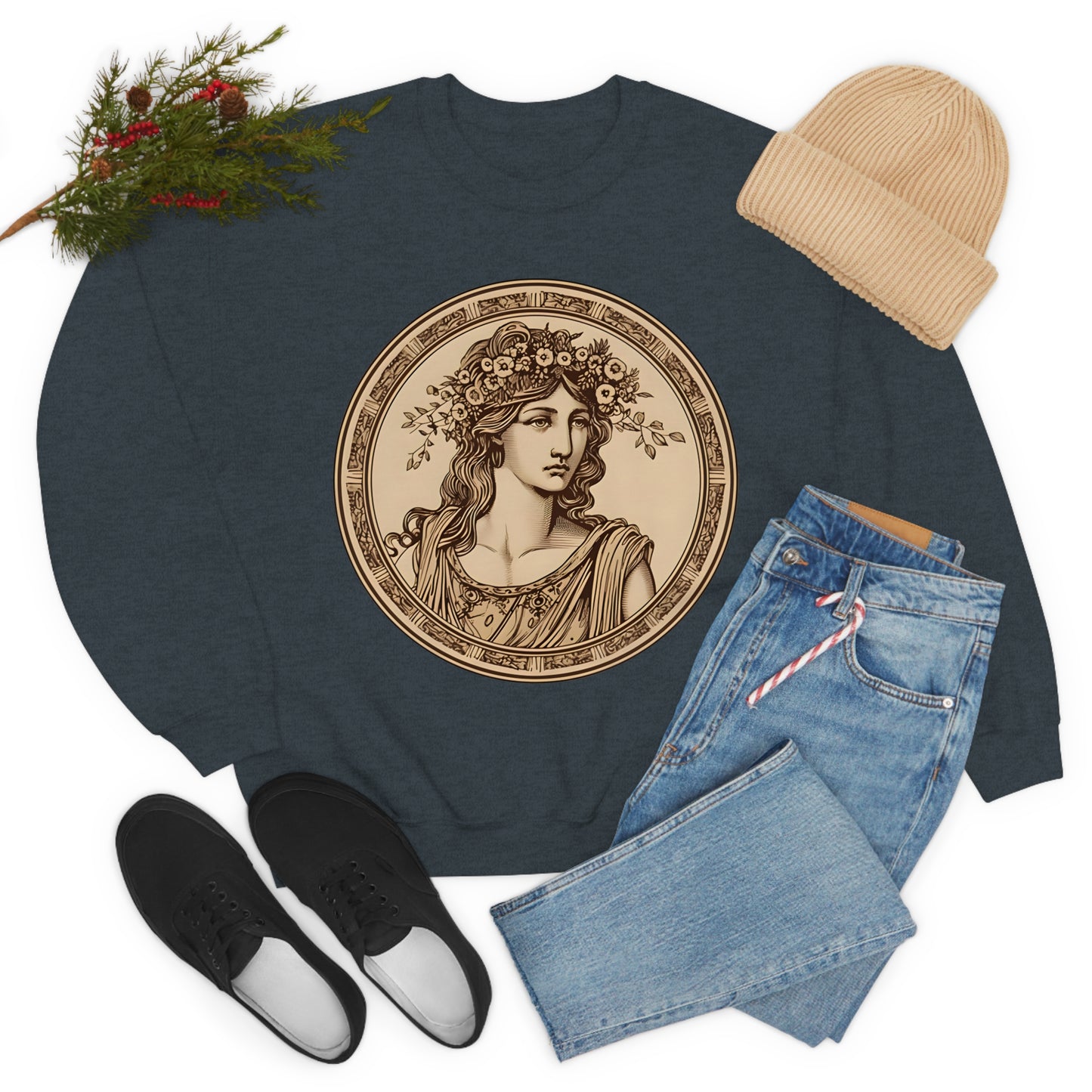 Greek Goddess Crewneck Sweatshirt (Unisex)